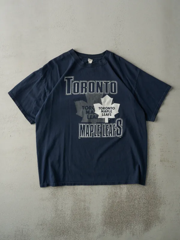 Vintage Y2K Navy Blue Toronto Maple Leafs Tee (L/XL) sold by Rebalance Vintage