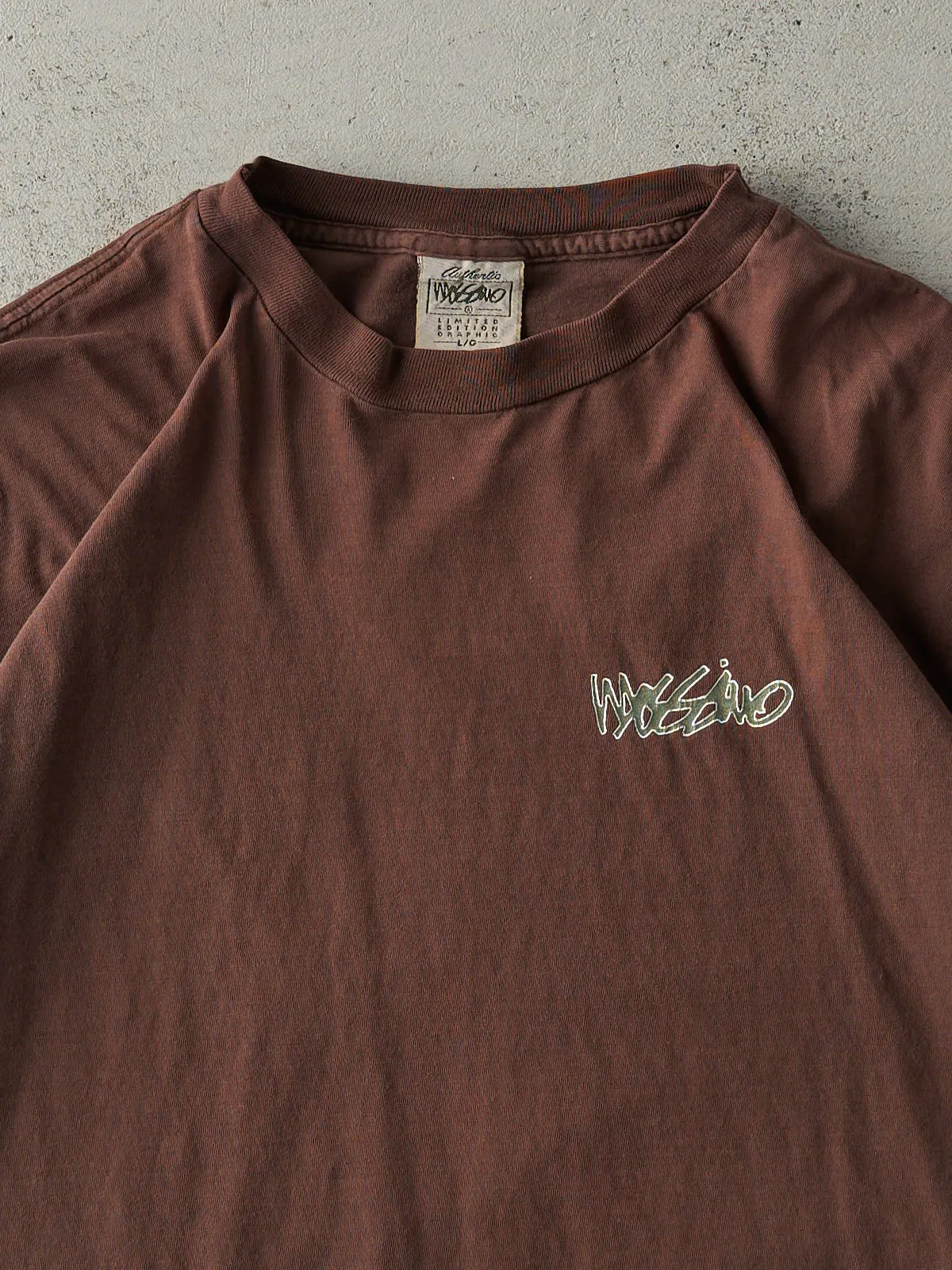 Vintage 90s Chocolate Brown Mossimo Skater Single Stitch Tee (M/L) sold by Rebalance Vintage product image thumbnail 3