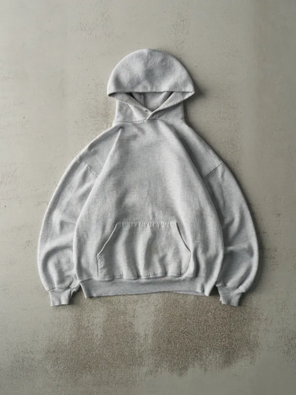 Vintage 90s Heather Grey Blank Hoodie (M/L) sold by Rebalance Vintage