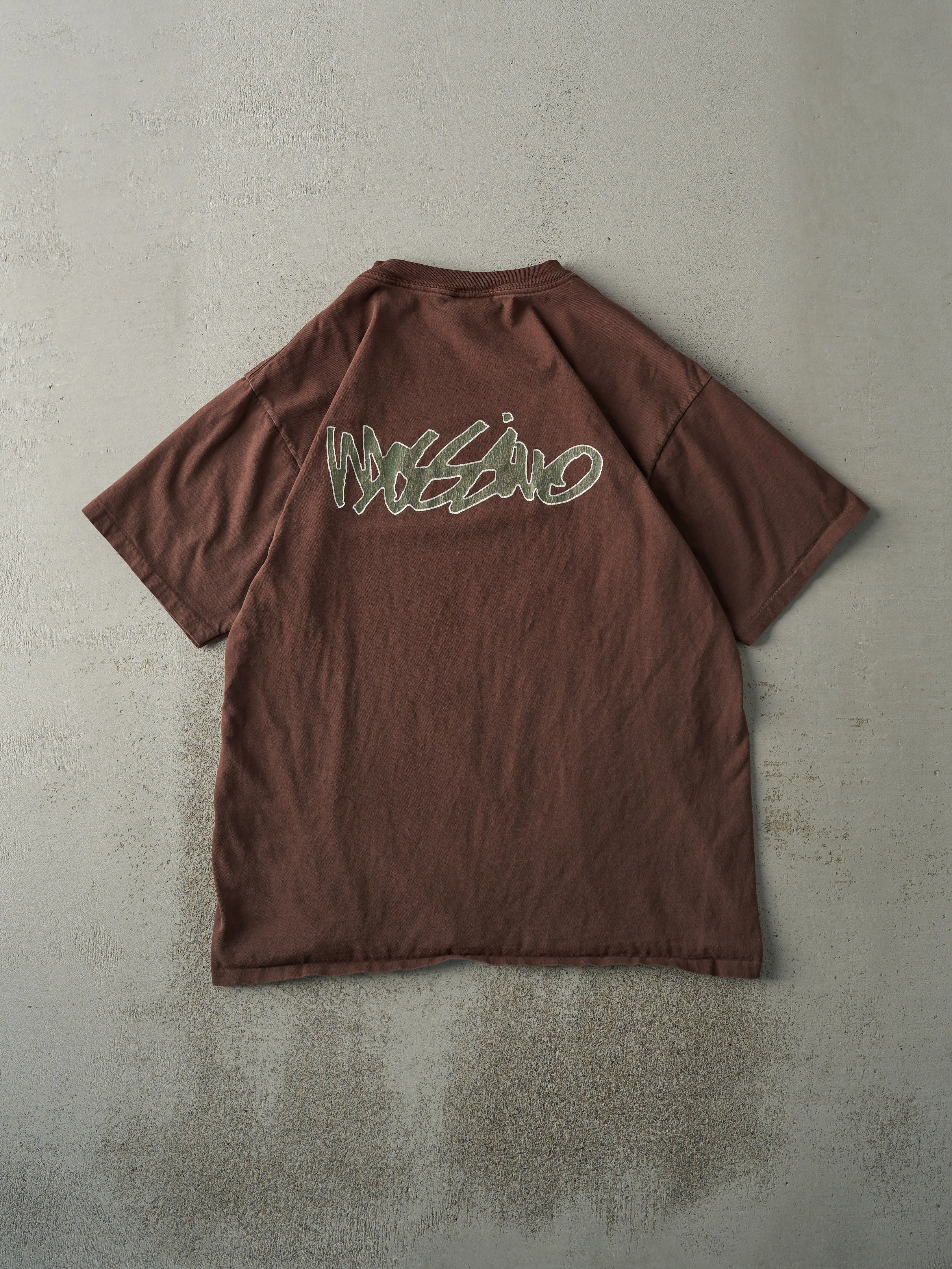 Vintage 90s Chocolate Brown Mossimo Skater Single Stitch Tee (M/L) sold by Rebalance Vintage product image thumbnail 2