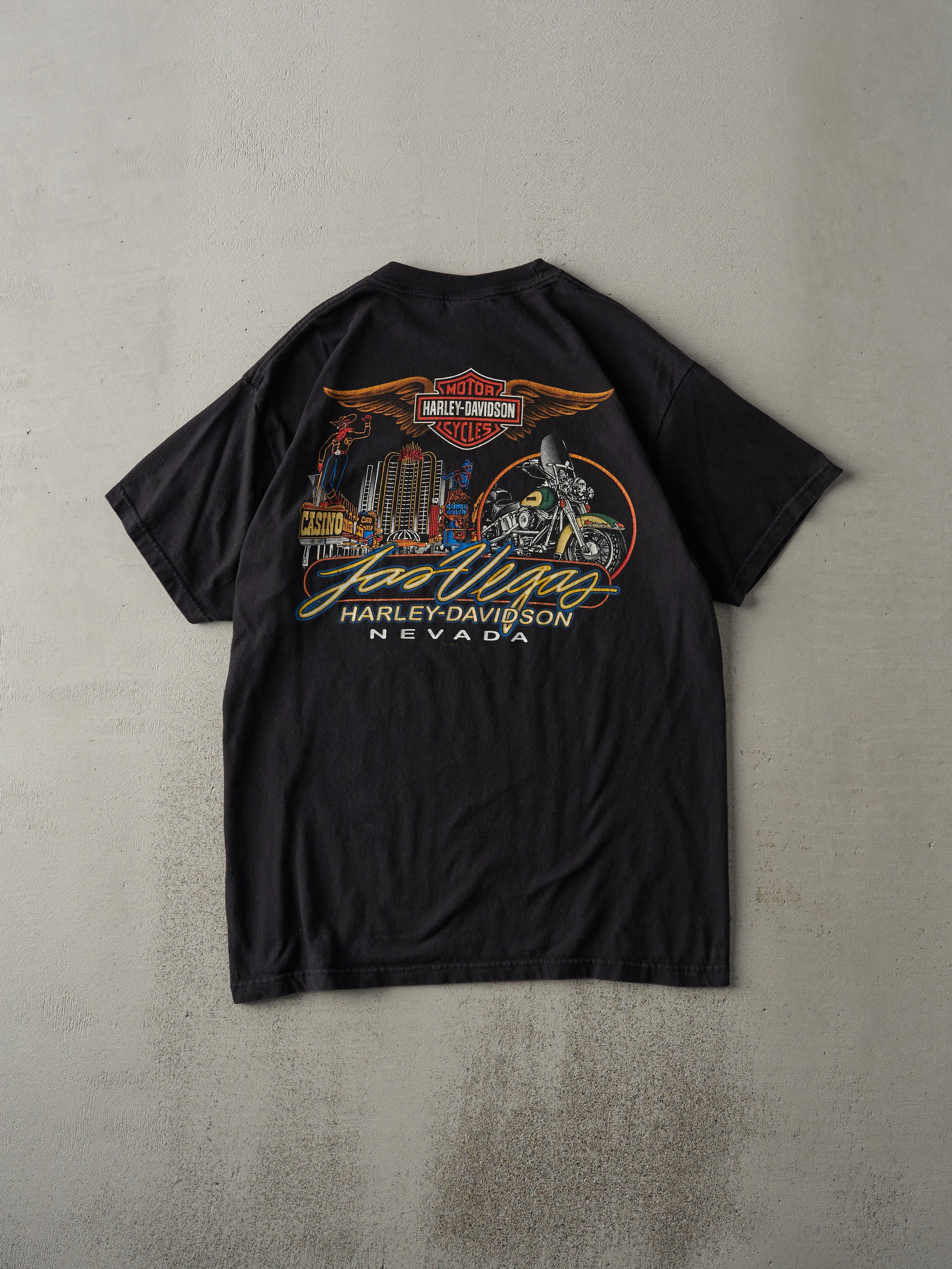 Vintage 09' Black Las Vegas Harley Davidson Tee (M) sold by Rebalance Vintage