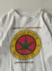 Vintage 90s White Ganja State University Jamaica Parody Tee (S) sold by Rebalance Vintage