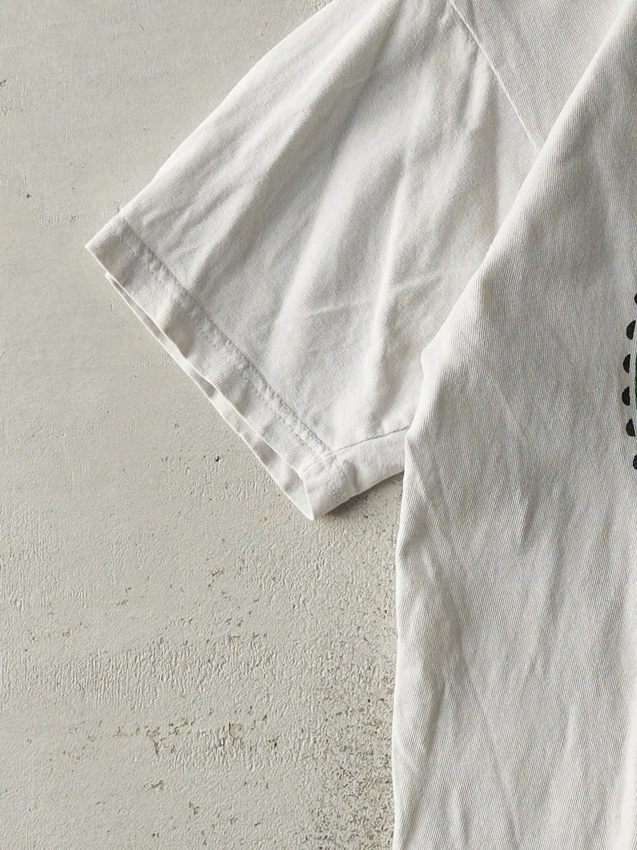 Vintage 90s White Ganja State University Jamaica Parody Tee (S) sold by Rebalance Vintage product image thumbnail 3