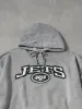 Vintage 90s Grey and Green New York Jets NFL Hoodie (XXL) sold by Rebalance Vintage