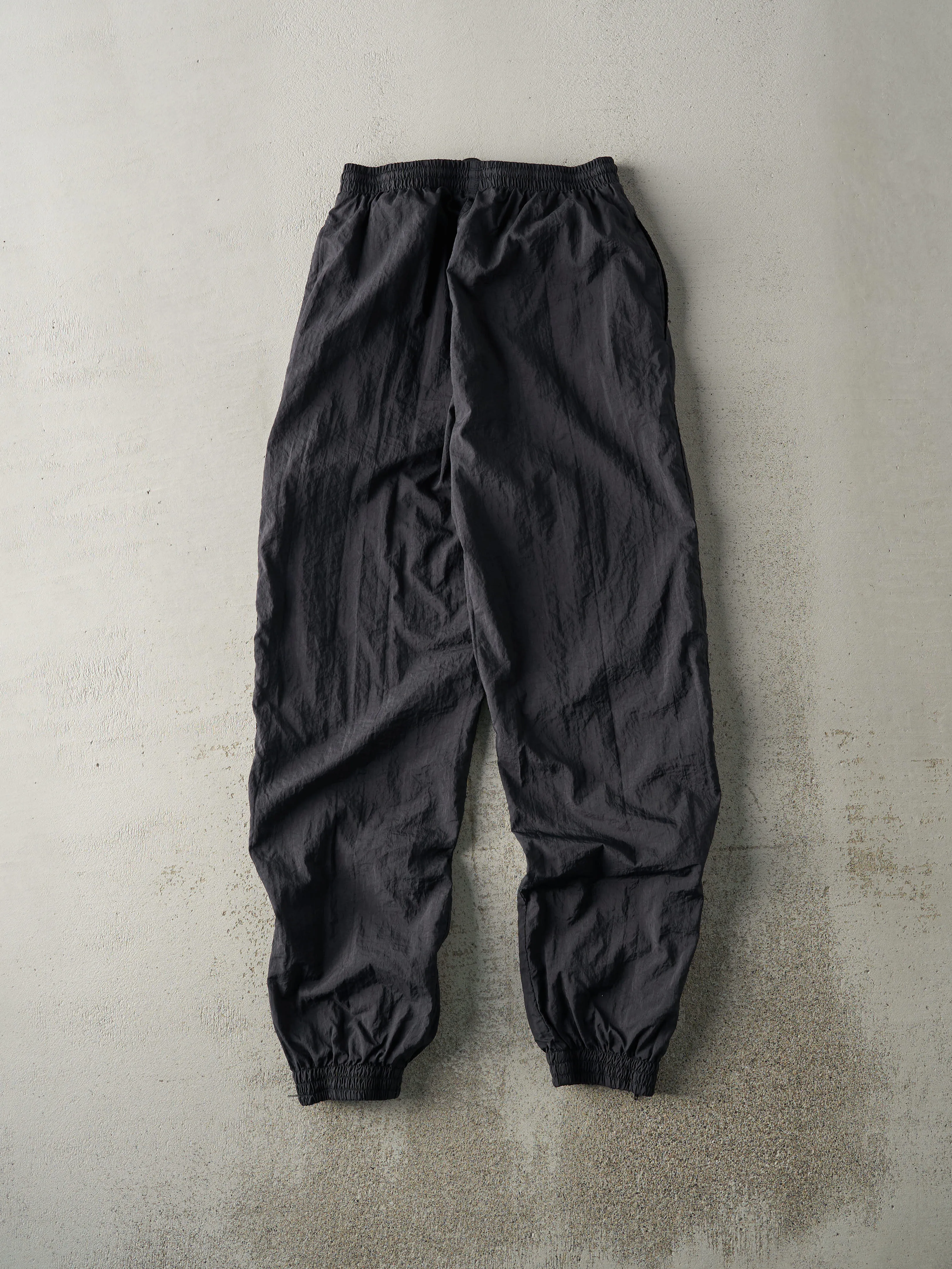 Vintage 90s Black Embroidered Adidas Windbreaker Pants (26x30) sold by Rebalance Vintage product image thumbnail 2