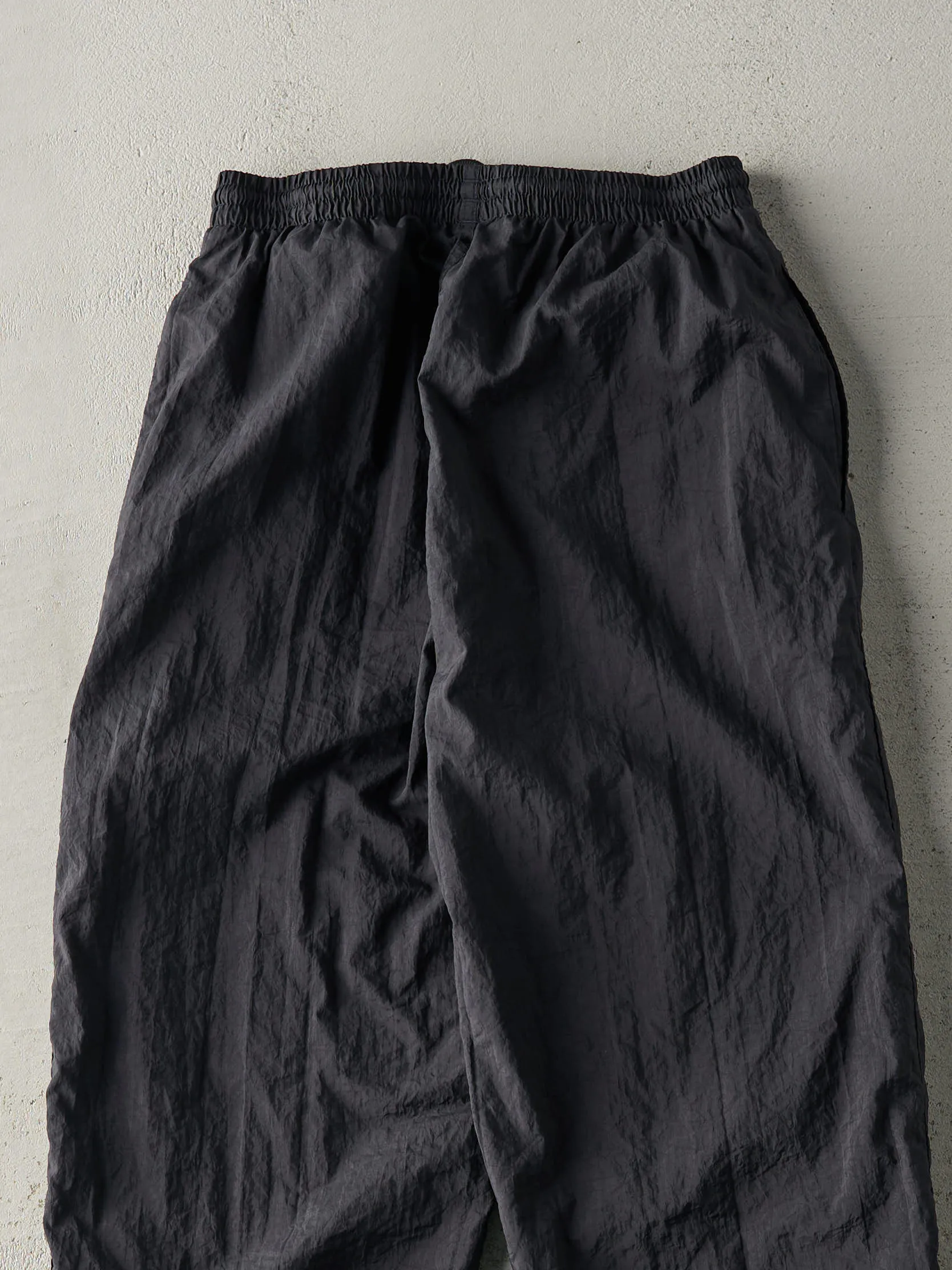 Vintage 90s Black Embroidered Adidas Windbreaker Pants (26x30) sold by Rebalance Vintage product image thumbnail 4