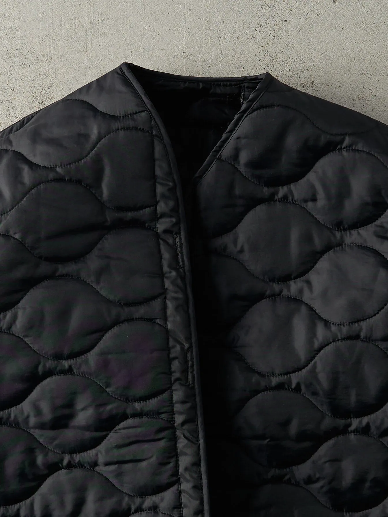 Vintage 90s Black Liner Jacket (XL) sold by Rebalance Vintage product image thumbnail 3