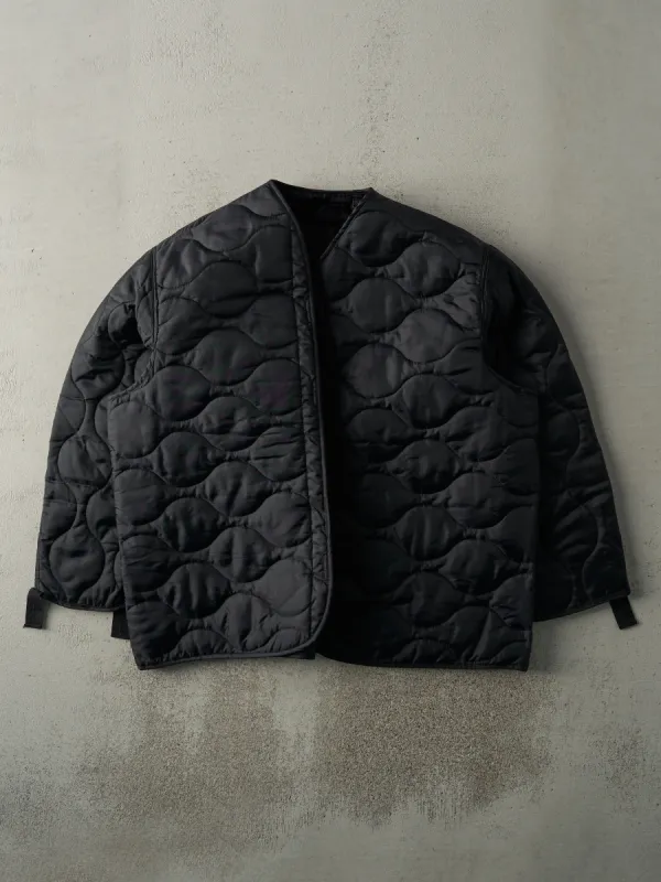 Vintage 90s Black Liner Jacket (XL) sold by Rebalance Vintage
