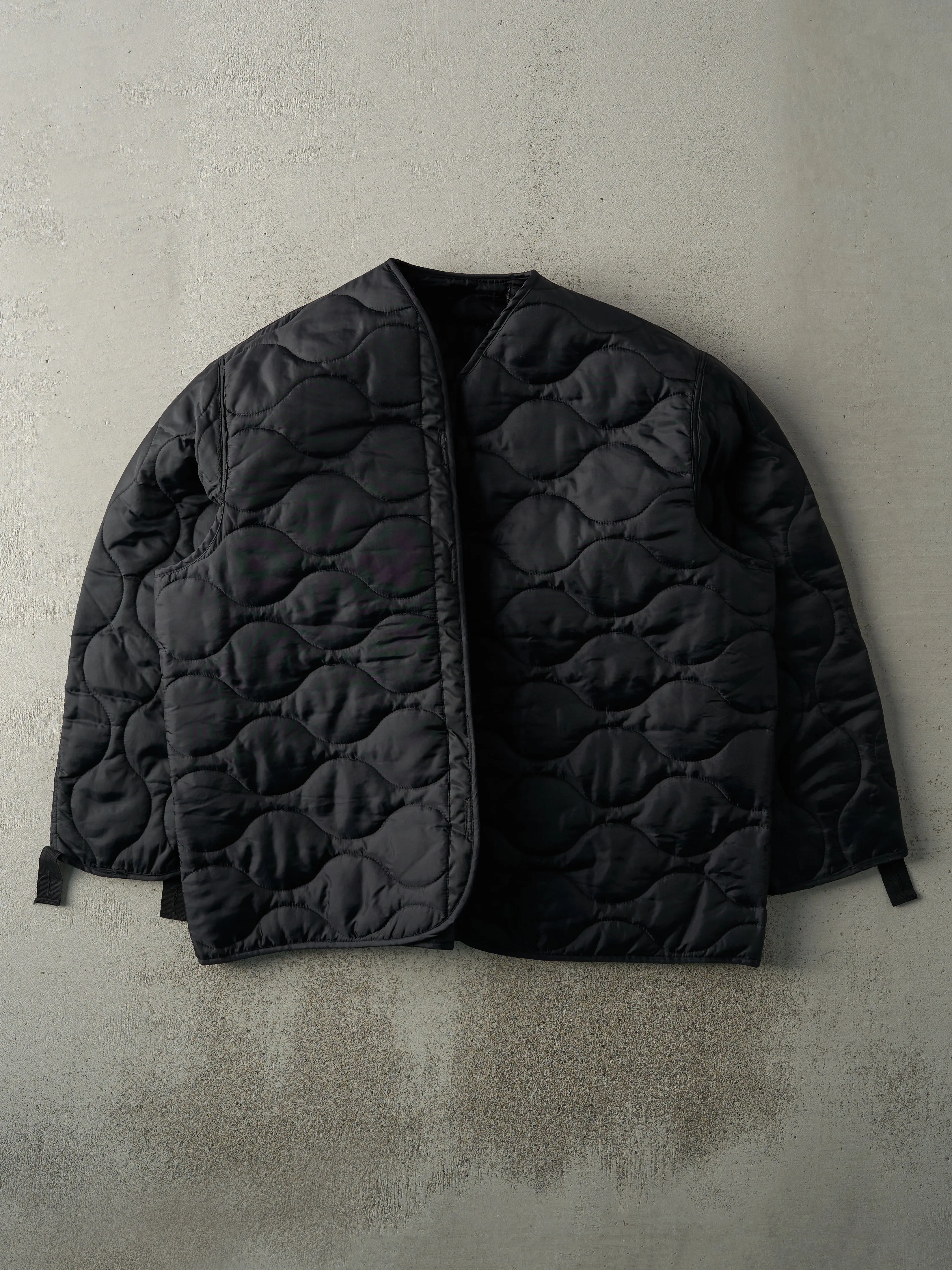 Vintage 90s Black Liner Jacket (XL) sold by Rebalance Vintage