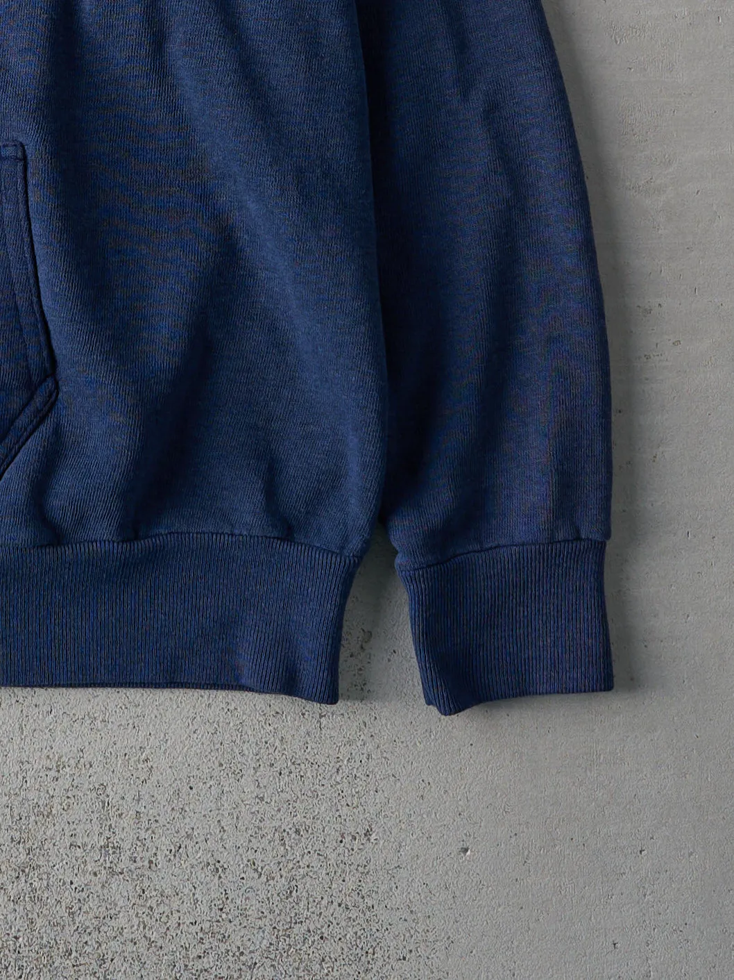 Vintage 80s Navy Blue Western Washington University Quarter Zip Hoodie (M) sold by Rebalance Vintage product image thumbnail 3