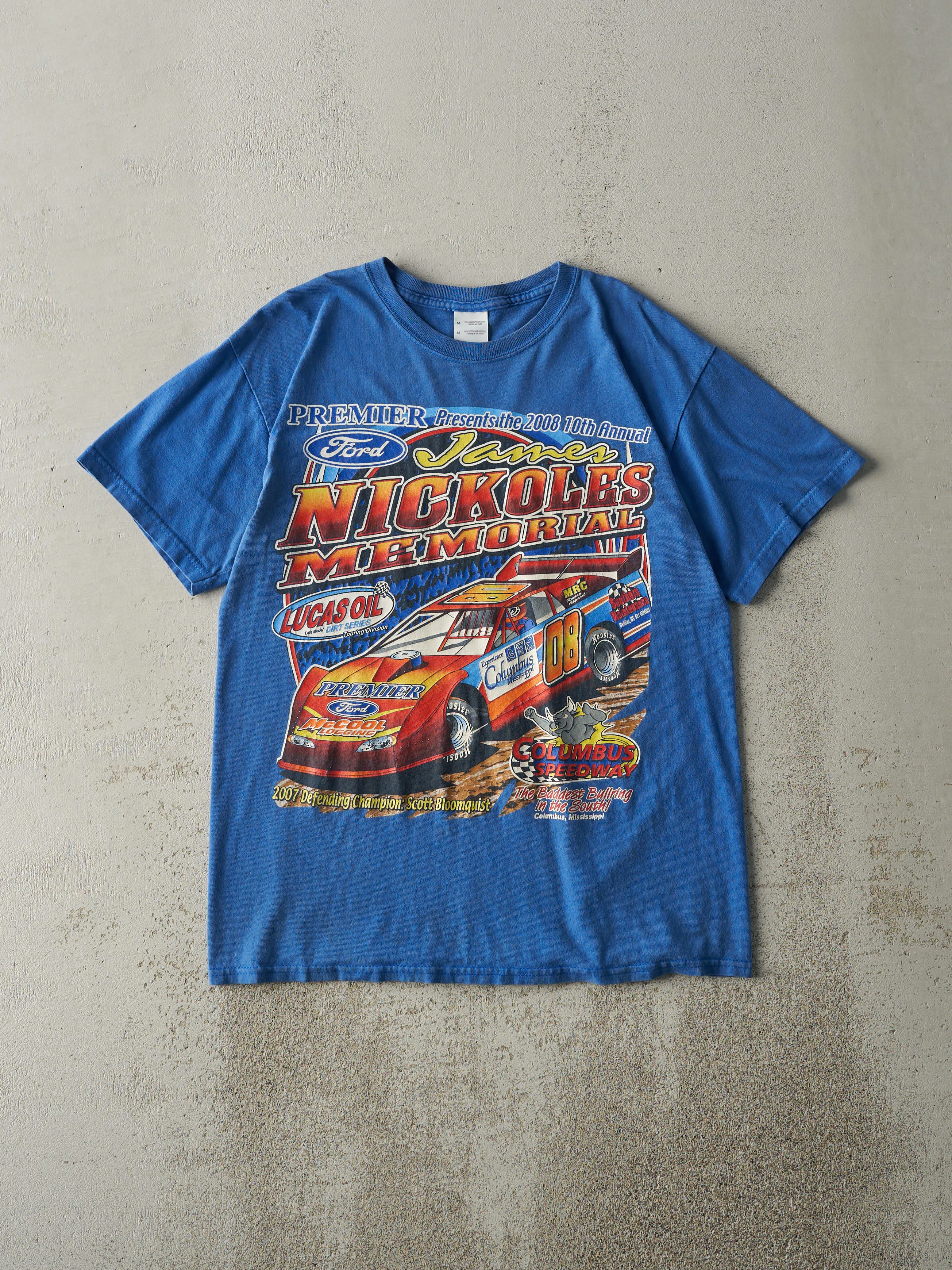 Vintage 08' Blue Ford Premier Racing Tee (S/M) sold by Rebalance Vintage