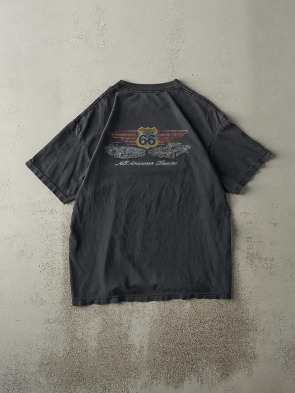 Vintage Y2K Black Route 66 All American Classic Tee (L) sold by Rebalance Vintage