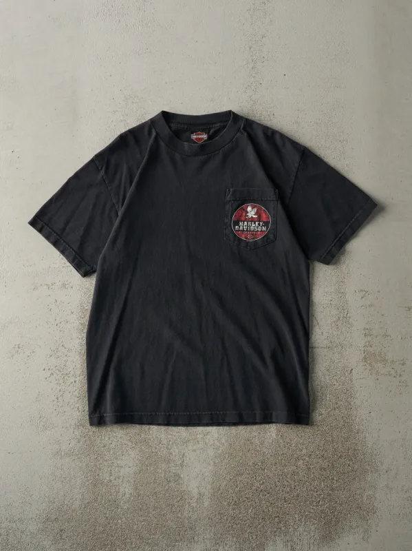 Vintage 12' Black Las Vegas, NV Harley Davidson Pocket Tee (S/M) sold by Rebalance Vintage