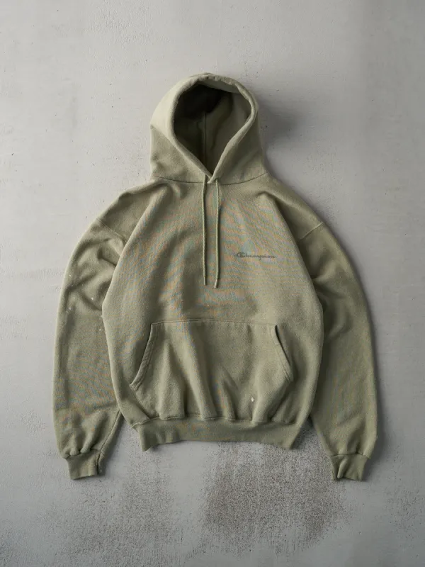Vintage 90s Sage Green Blank Champion Hoodie (S/M) made by Rebalance Vintage
