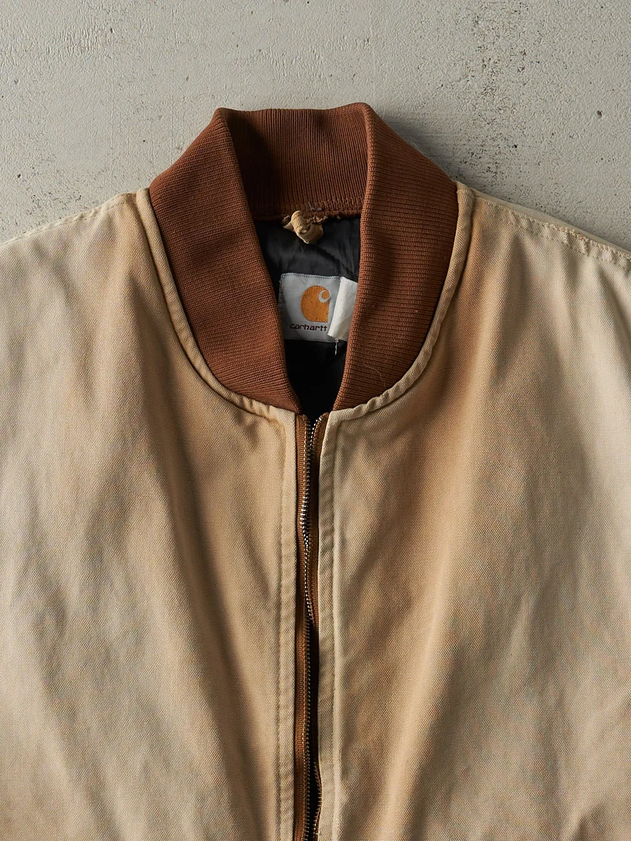 Vintage 90s Faded Beige Carhartt Vest (L) sold by Rebalance Vintage product image thumbnail 3