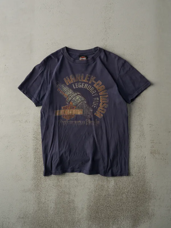 13' Navy Blue Chilliwack BC Harley Davidson Tee (S) sold by Rebalance Vintage