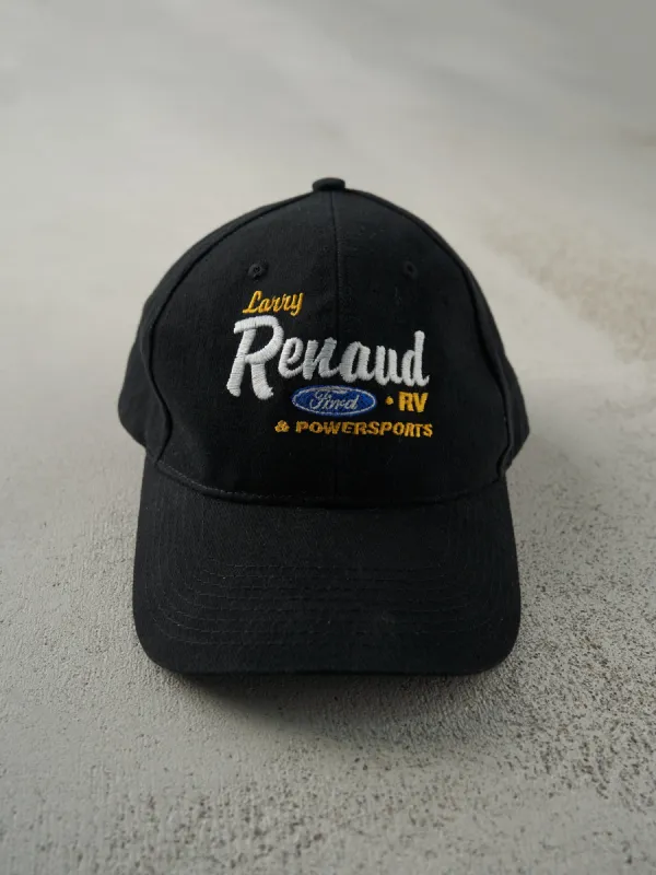 Vintage Y2K Black Embroidered Larry Renaud Ford Velcro Back Hat sold by Rebalance Vintage