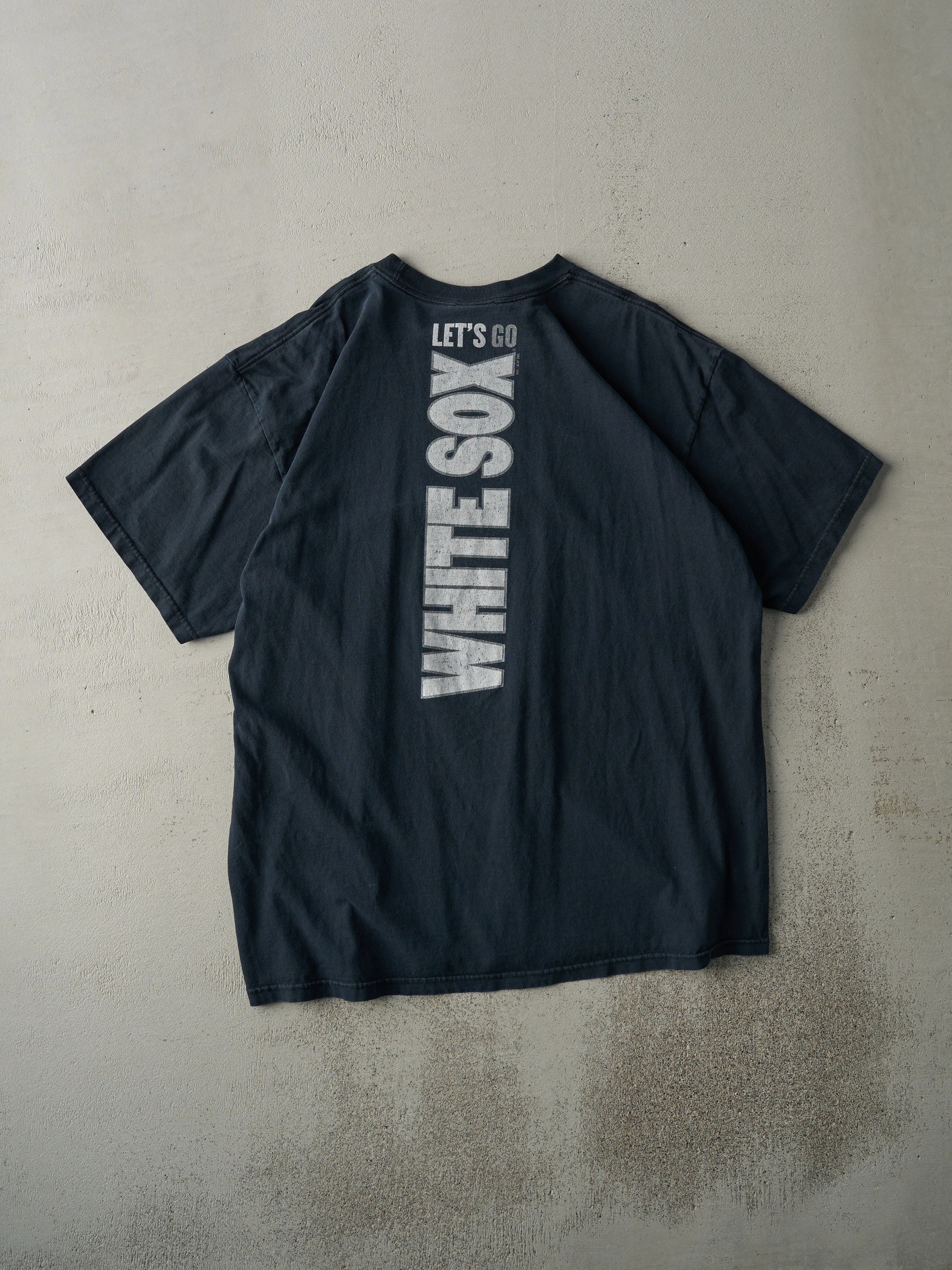 Vintage 05' Faded Black Nike Chicago White Sox Middle Swoosh Tee (L) sold by Rebalance Vintage product image thumbnail 2