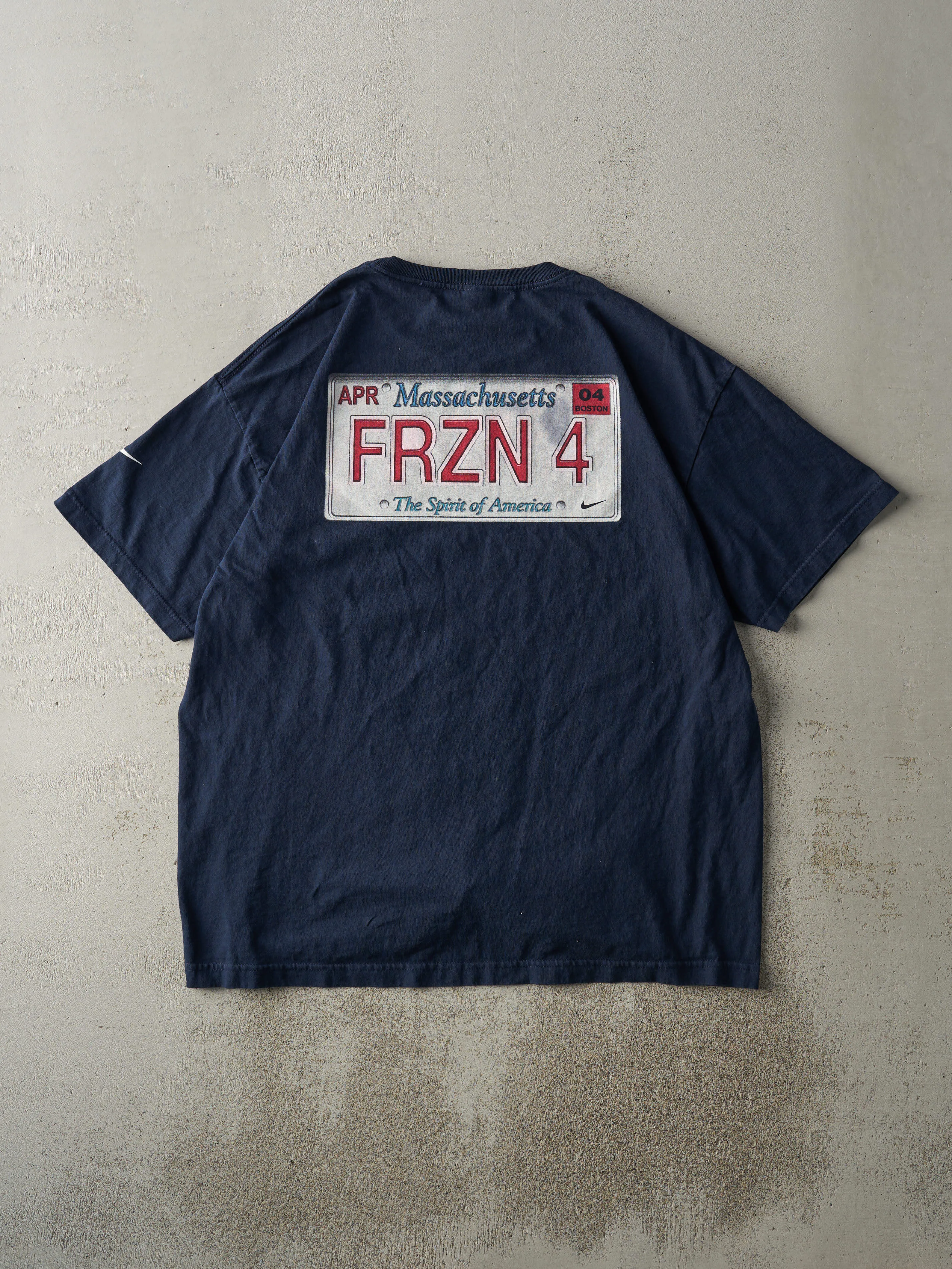 Vintage 04' Navy Blue NCAA Boston Frozen Four Nike Tee (L/XL) sold by Rebalance Vintage product image thumbnail 2