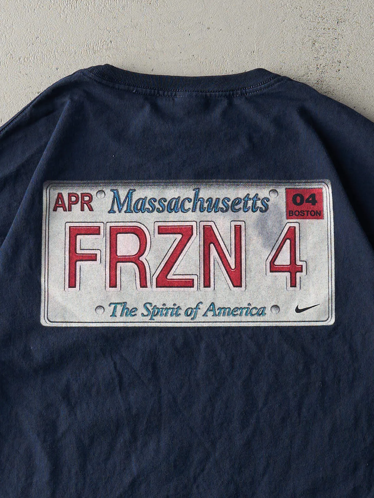 Vintage 04' Navy Blue NCAA Boston Frozen Four Nike Tee (L/XL) sold by Rebalance Vintage product image thumbnail 4