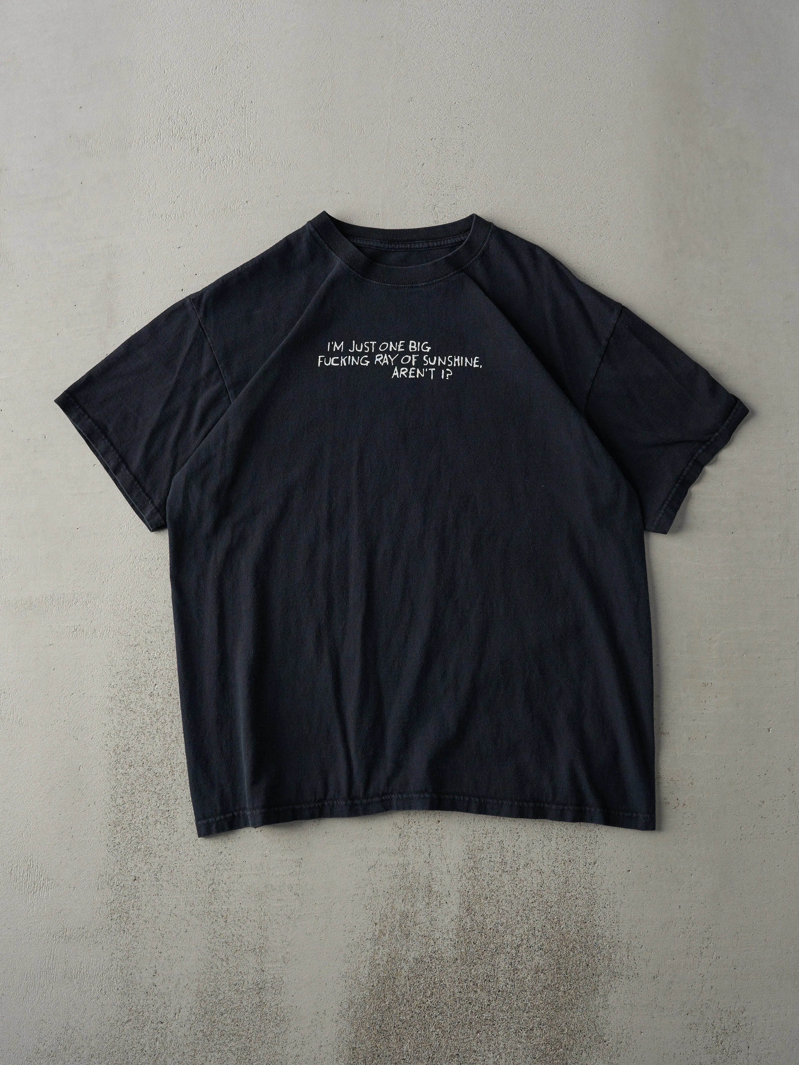 Vintage Y2K Black "Ray Of Sunshine" Tee (M/L) sold by Rebalance Vintage