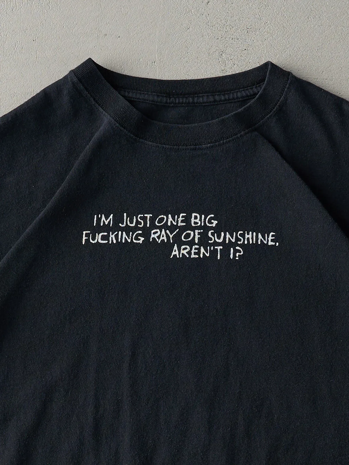 Vintage Y2K Black "Ray Of Sunshine" Tee (M/L) sold by Rebalance Vintage product image thumbnail 2