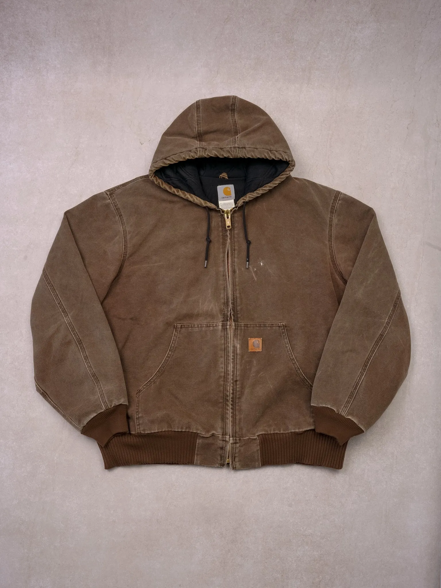 Vintage 90s Brown Carhartt Hooded Jacket (XXL) sold by Rebalance Vintage