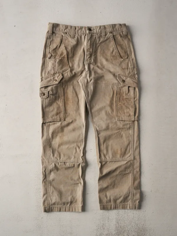 Vintage 90s Beige Carhartt Relaxed Fit Cargo Pants (33x29) sold by Rebalance Vintage
