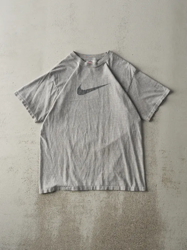 Vintage 90s Grey Nike Swoosh Tee (S/M) sold by Rebalance Vintage