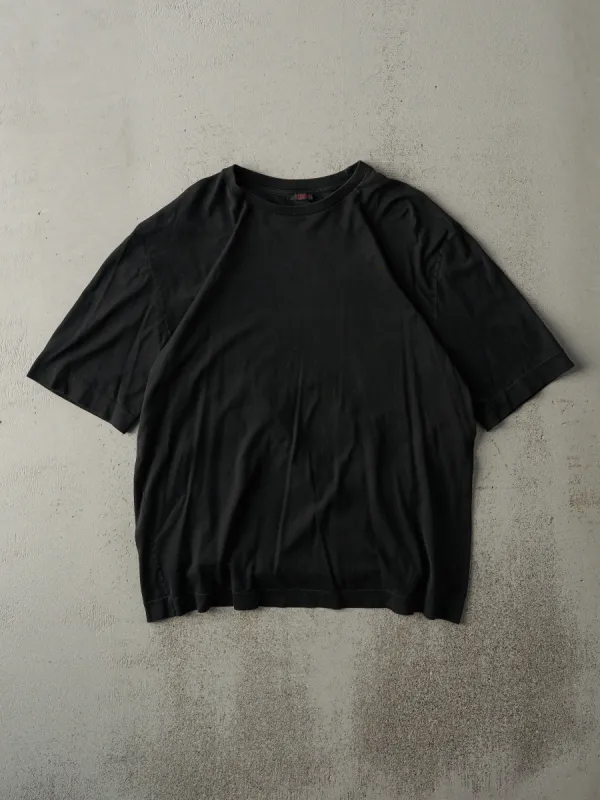 Vintage 80s Black Single Stitch Blank Tee (M) sold by Rebalance Vintage