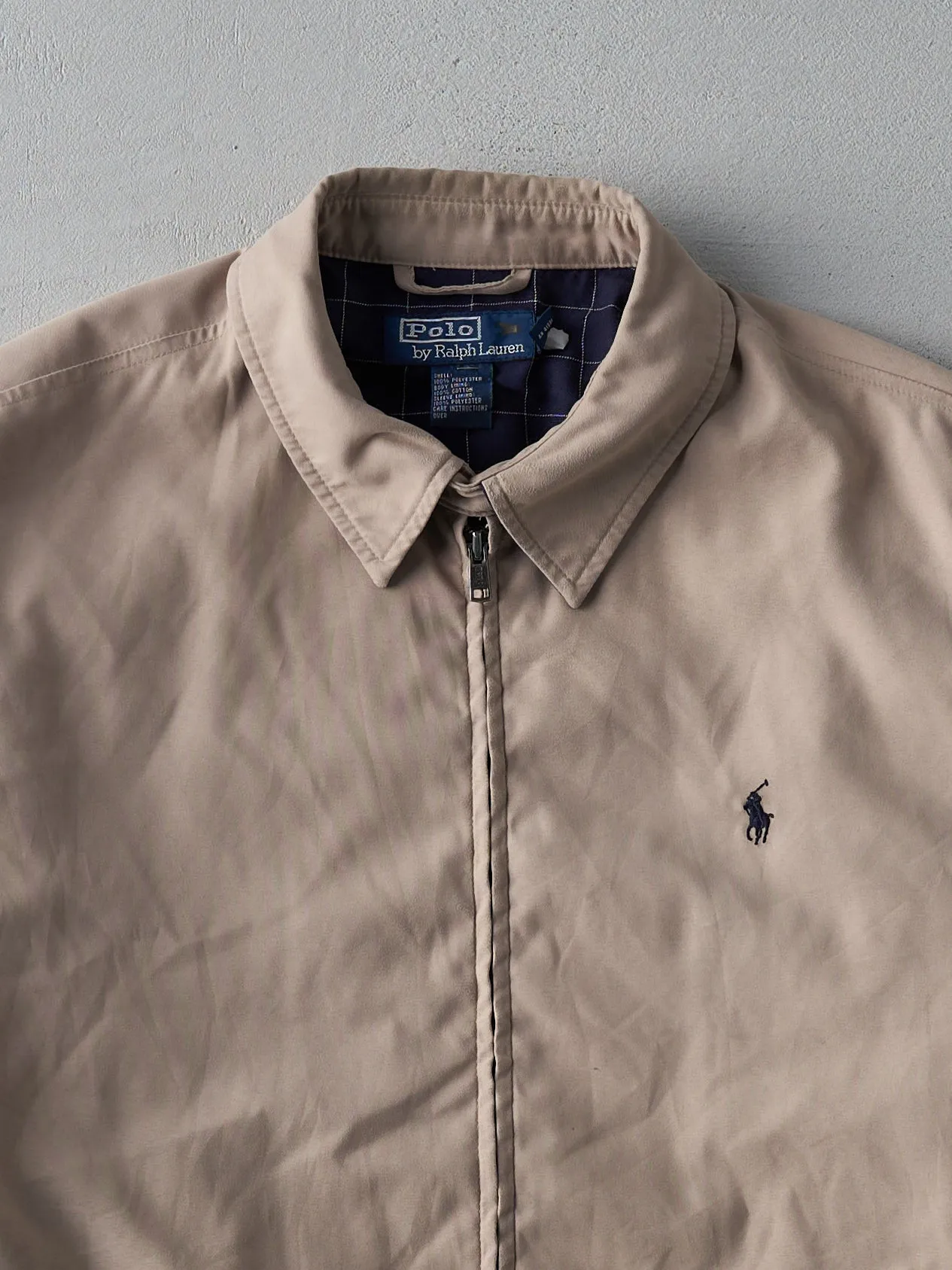 Vintage 90s Beige Polo Ralph Harrington Jacket (L) sold by Rebalance Vintage product image thumbnail 2