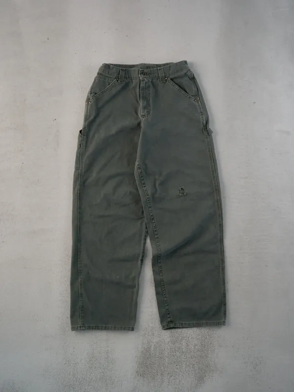 Vintage 90s Washed Green Lee Dungeree Carpenter Pants (30x31) sold by Rebalance Vintage