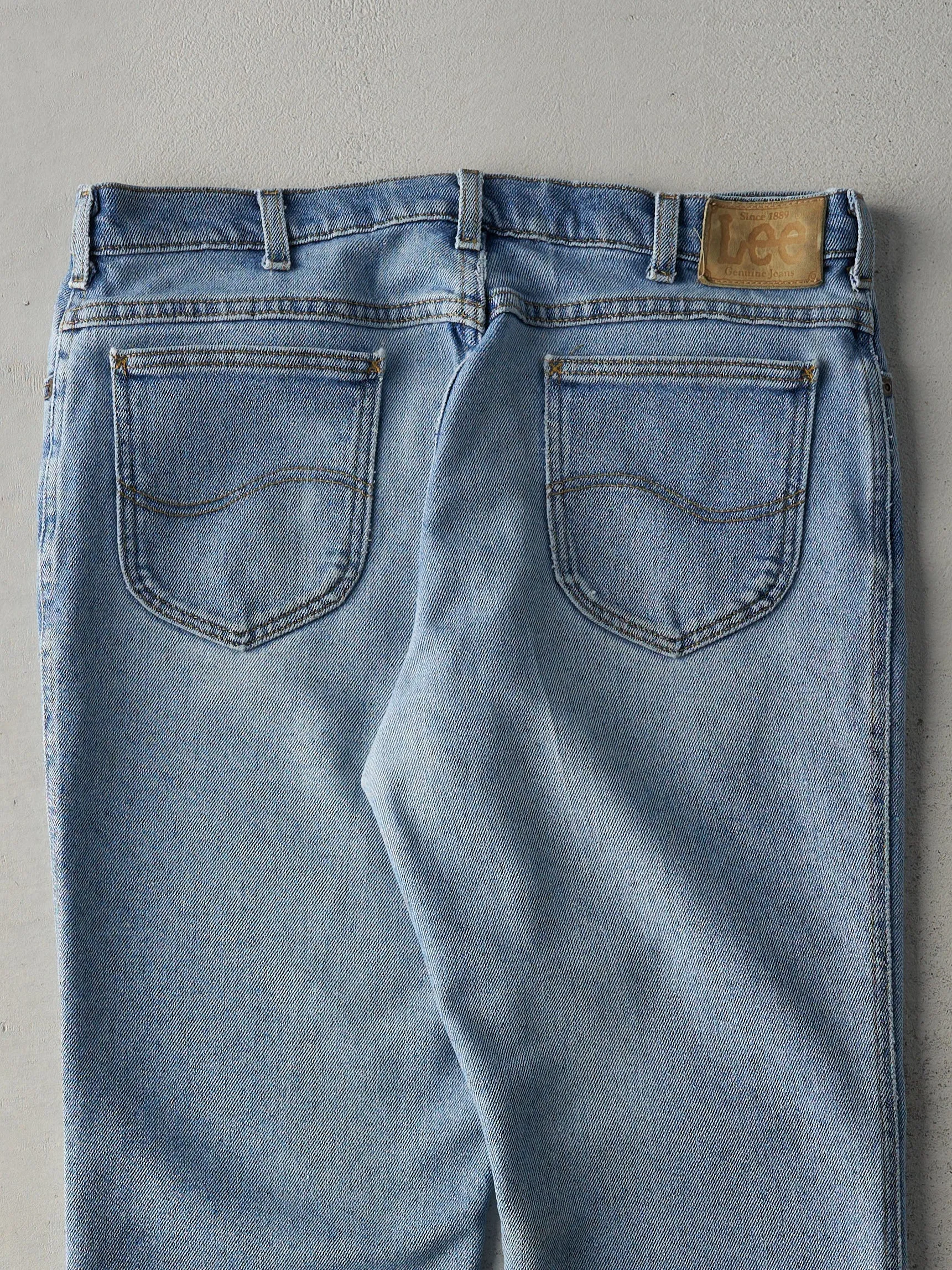 Vintage 80s Light Wash Lee Jeans (34x30) sold by Rebalance Vintage product image thumbnail 4