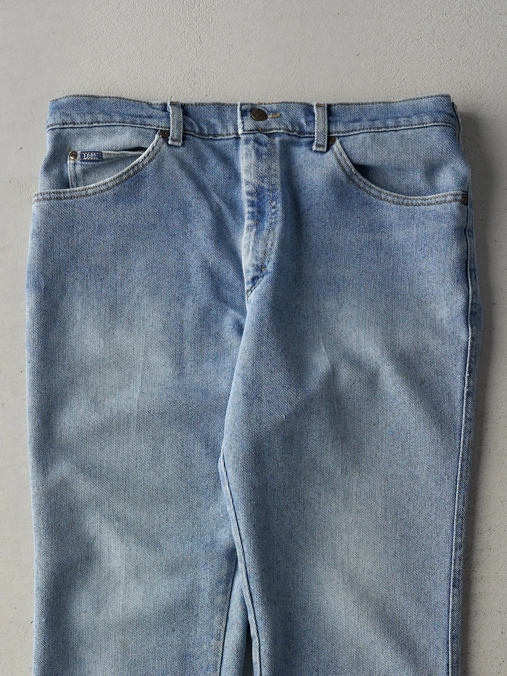 Vintage 80s Light Wash Lee Jeans (34x30) sold by Rebalance Vintage product image thumbnail 3