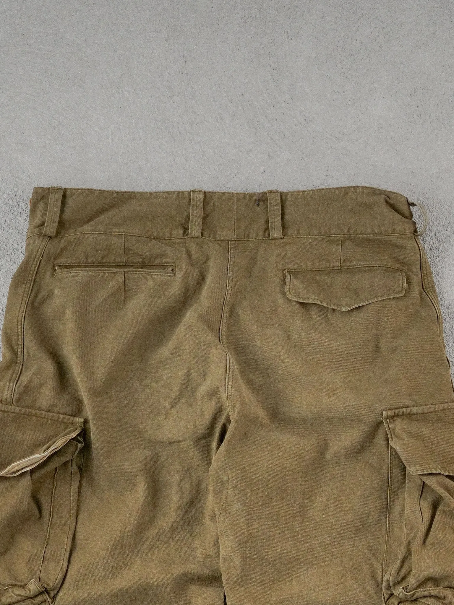 Vintage 90s Moss Green Army Cargo Pants (30x30) sold by Rebalance Vintage product image thumbnail 3