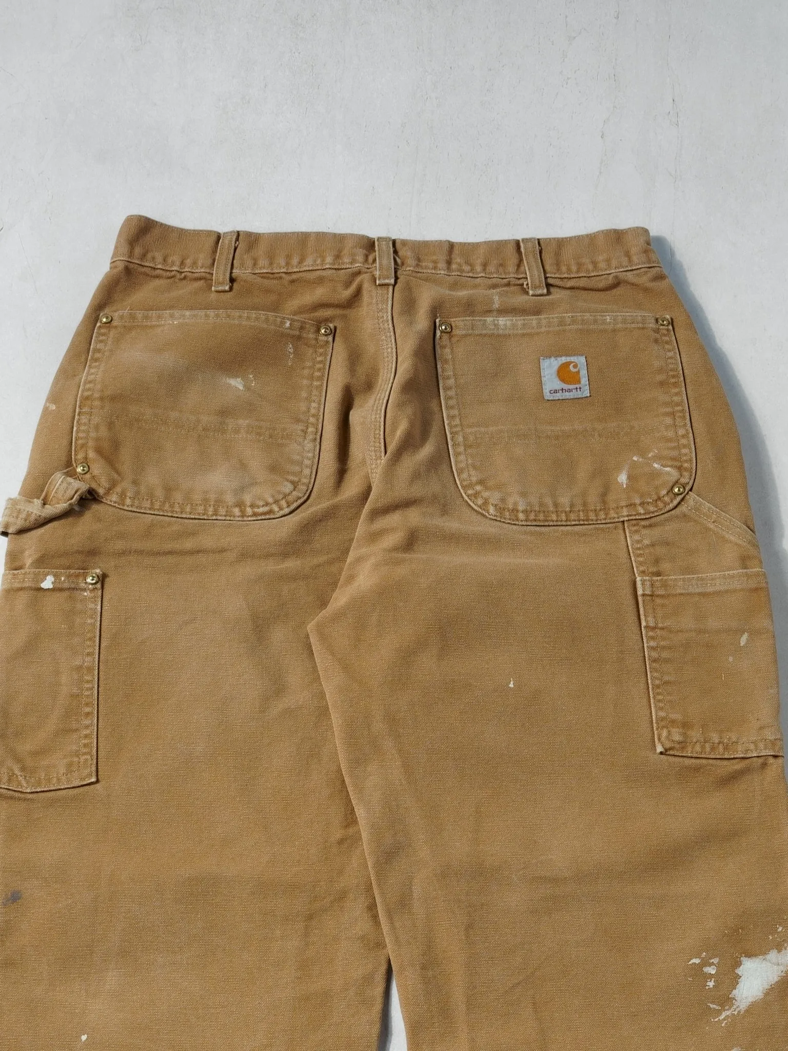 Vintage 90s Khaki Carhartt Double Knee Carpenter Pants (30x29) sold by Rebalance Vintage product image thumbnail 4