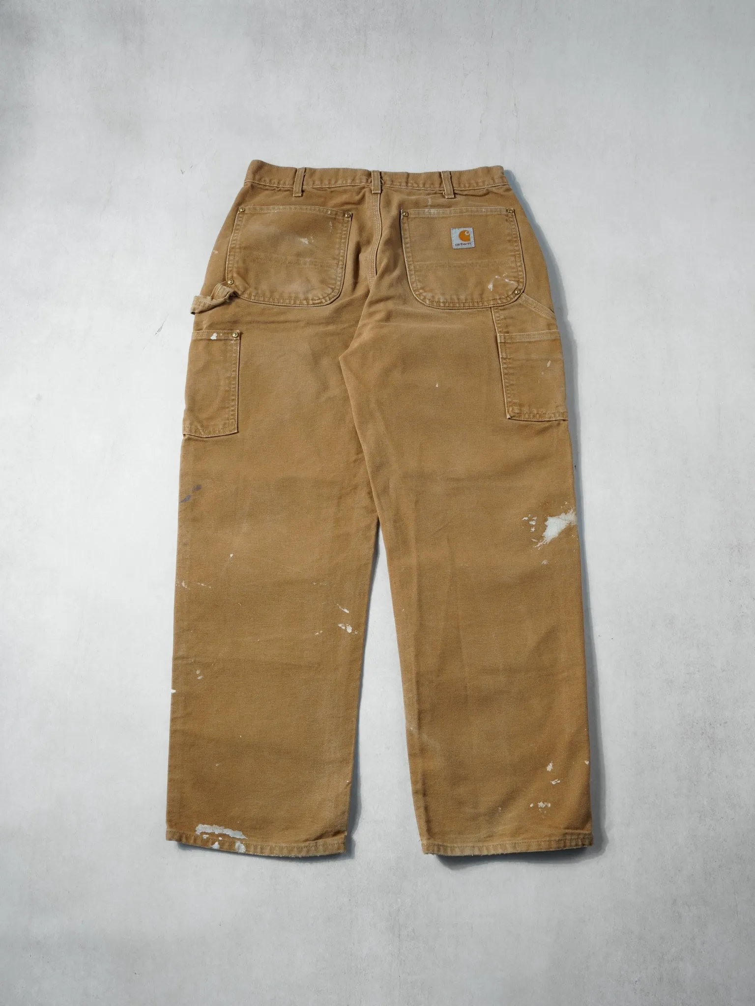 Vintage 90s Khaki Carhartt Double Knee Carpenter Pants (30x29) sold by Rebalance Vintage product image thumbnail 2
