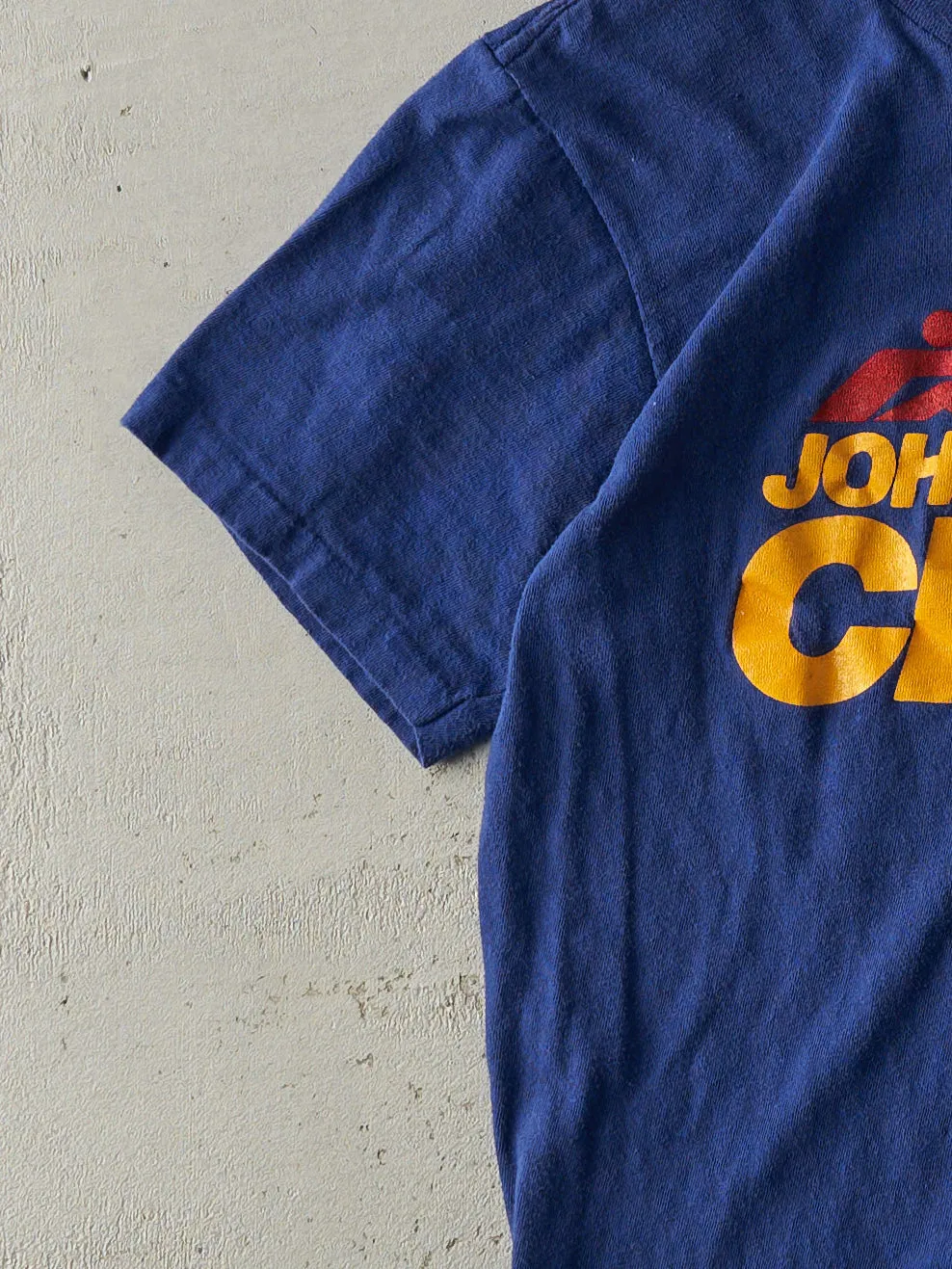 Vintage 80s Royal Blue Johns Hopkins Rowing Crew Single Stitch Tee (S) sold by Rebalance Vintage product image thumbnail 3