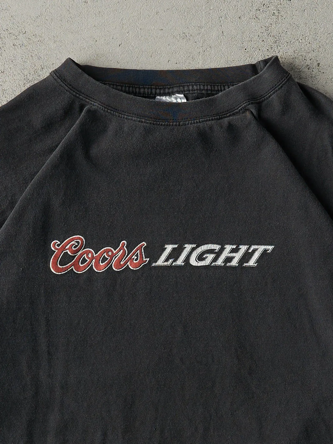 Vintage 90s Black Coors Light Nice Pair Tee (L) sold by Rebalance Vintage product image thumbnail 3
