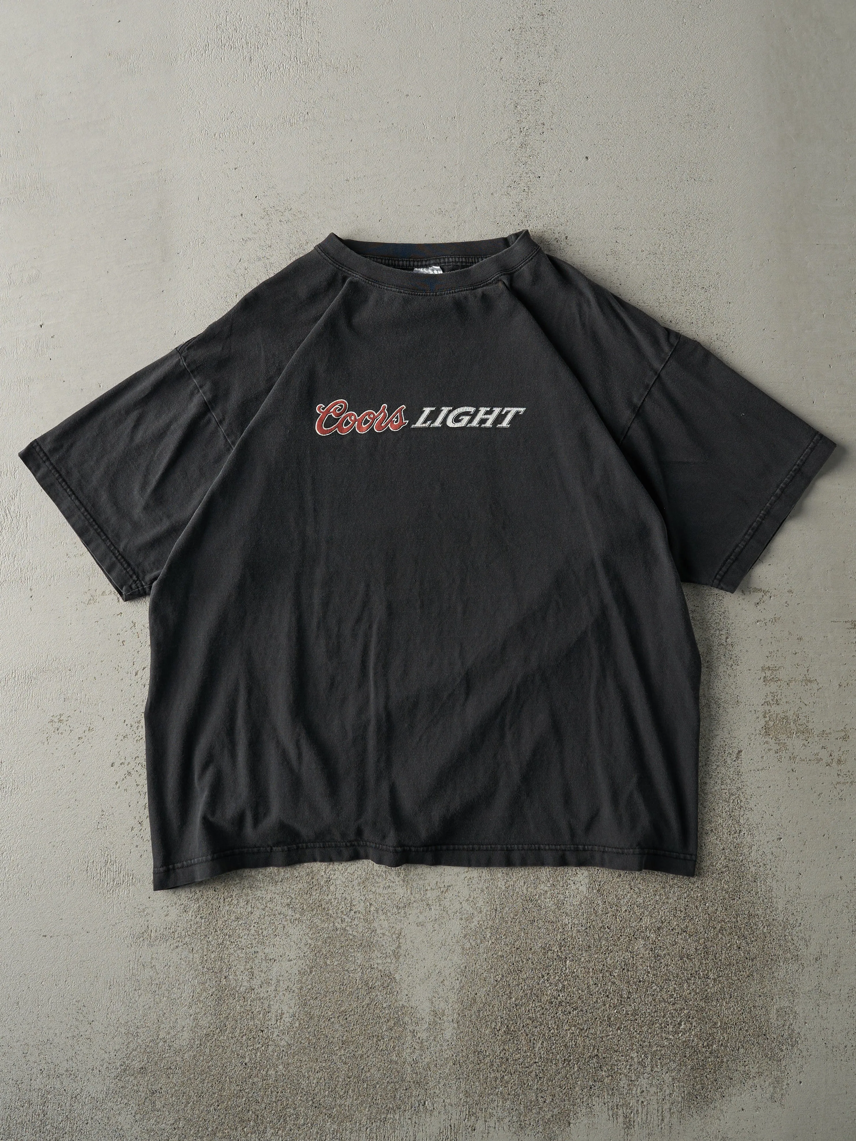 Vintage 90s Black Coors Light Nice Pair Tee (L) sold by Rebalance Vintage product image thumbnail 2
