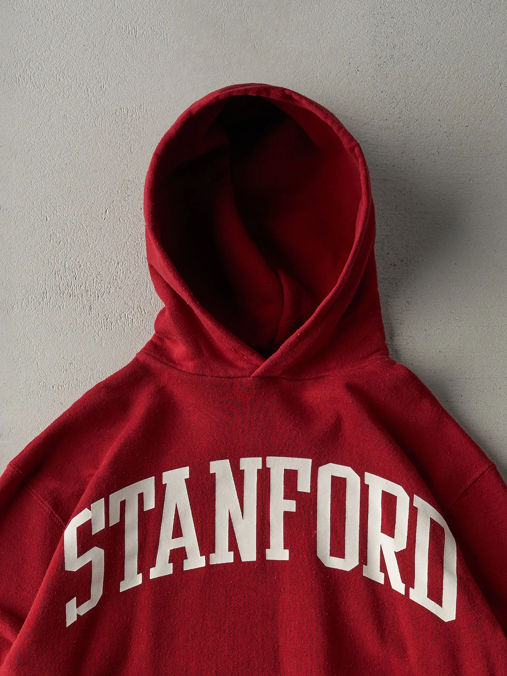 Vintage 90s Red Russell Athletics Stanford University Hoodie (M) sold by Rebalance Vintage product image thumbnail 2