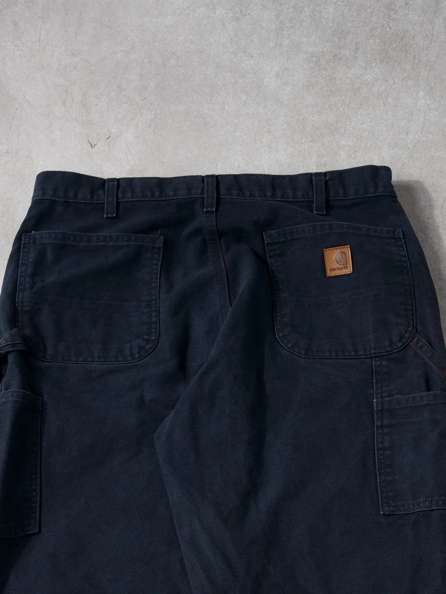 Vintage 90s Dark Navy Blue Carhartt Capenter Pants (36x30) sold by Rebalance Vintage product image thumbnail 4