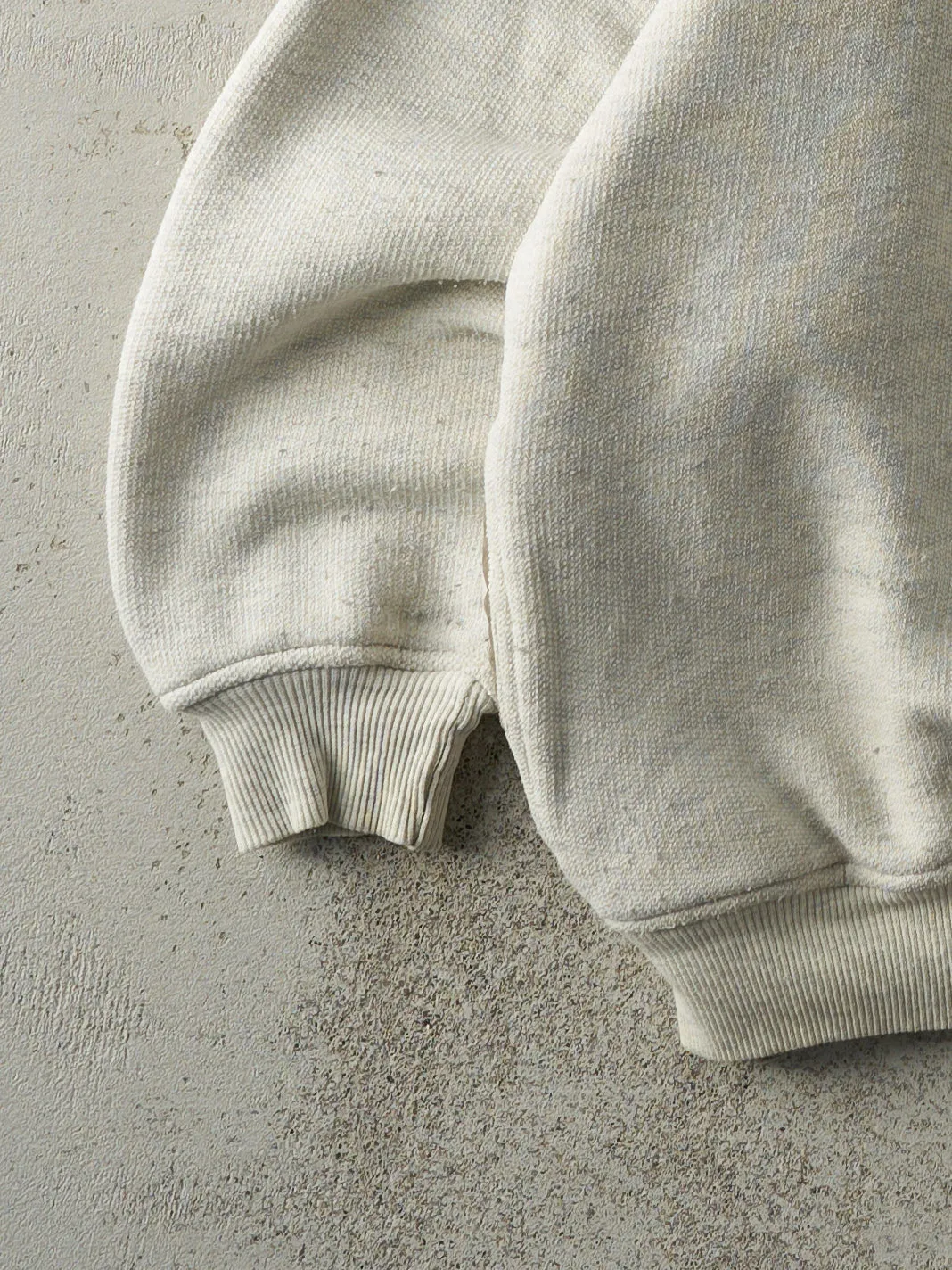 Vintage 90s Beige Embroidered Monterey CA Boxy Quarter Zip (L) sold by Rebalance Vintage product image thumbnail 3