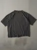 Vintage 90s Faded Charcoal Grey Blank Boxy Tee (L) sold by Rebalance Vintage