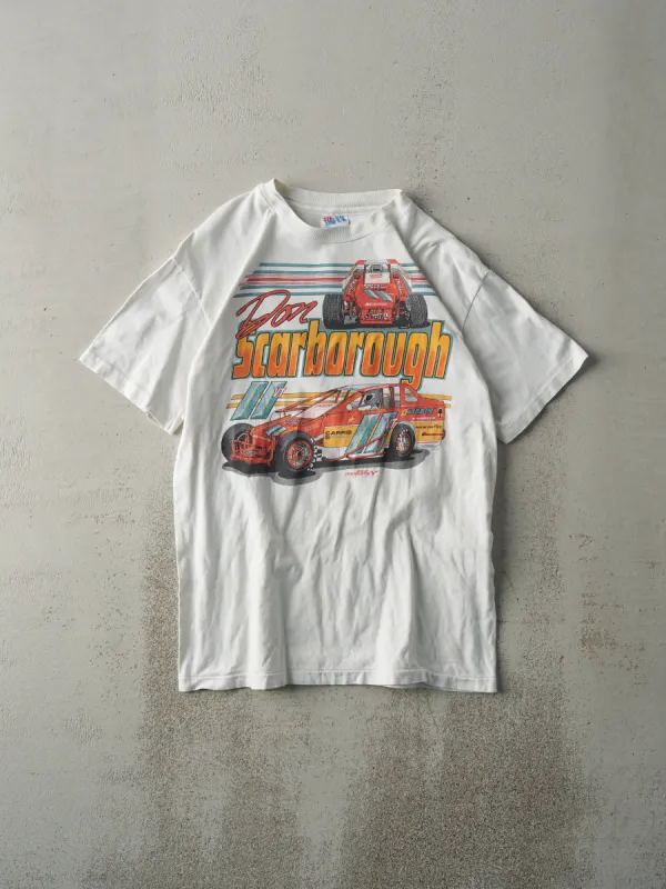 Vintage 90s Don Scarborough Single Stitch Racing Tee (S) sold by Rebalance Vintage