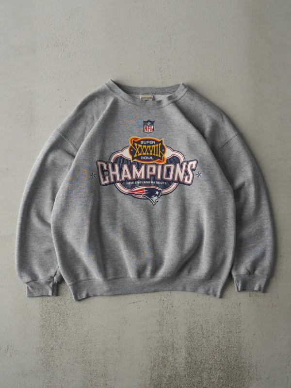 Vintage 04' Grey New England Patriots Super Bowl Champions (M) sold by Rebalance Vintage