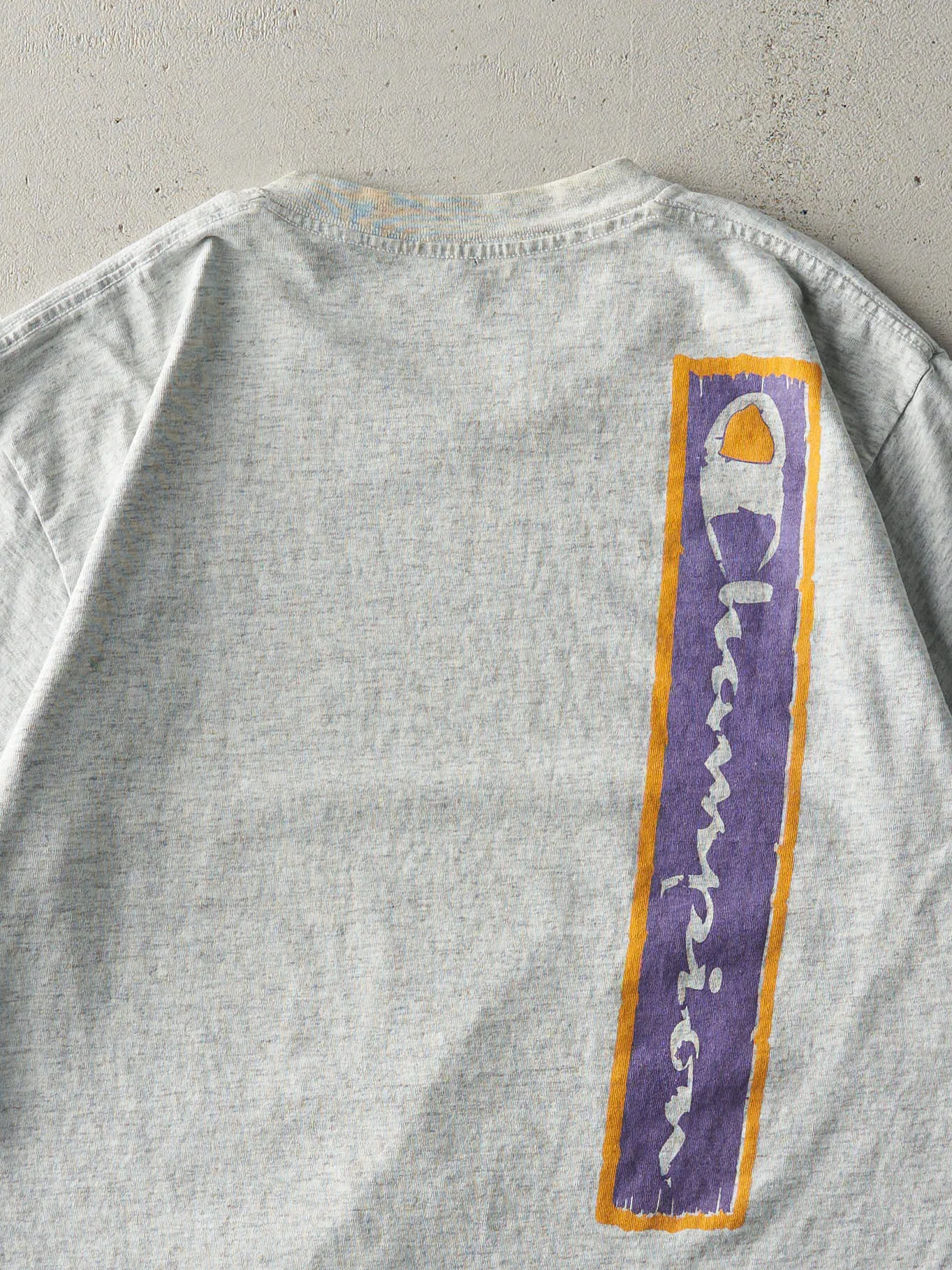 Vintage 90s Heather Grey Champion Tee (M/L) sold by Rebalance Vintage product image thumbnail 4