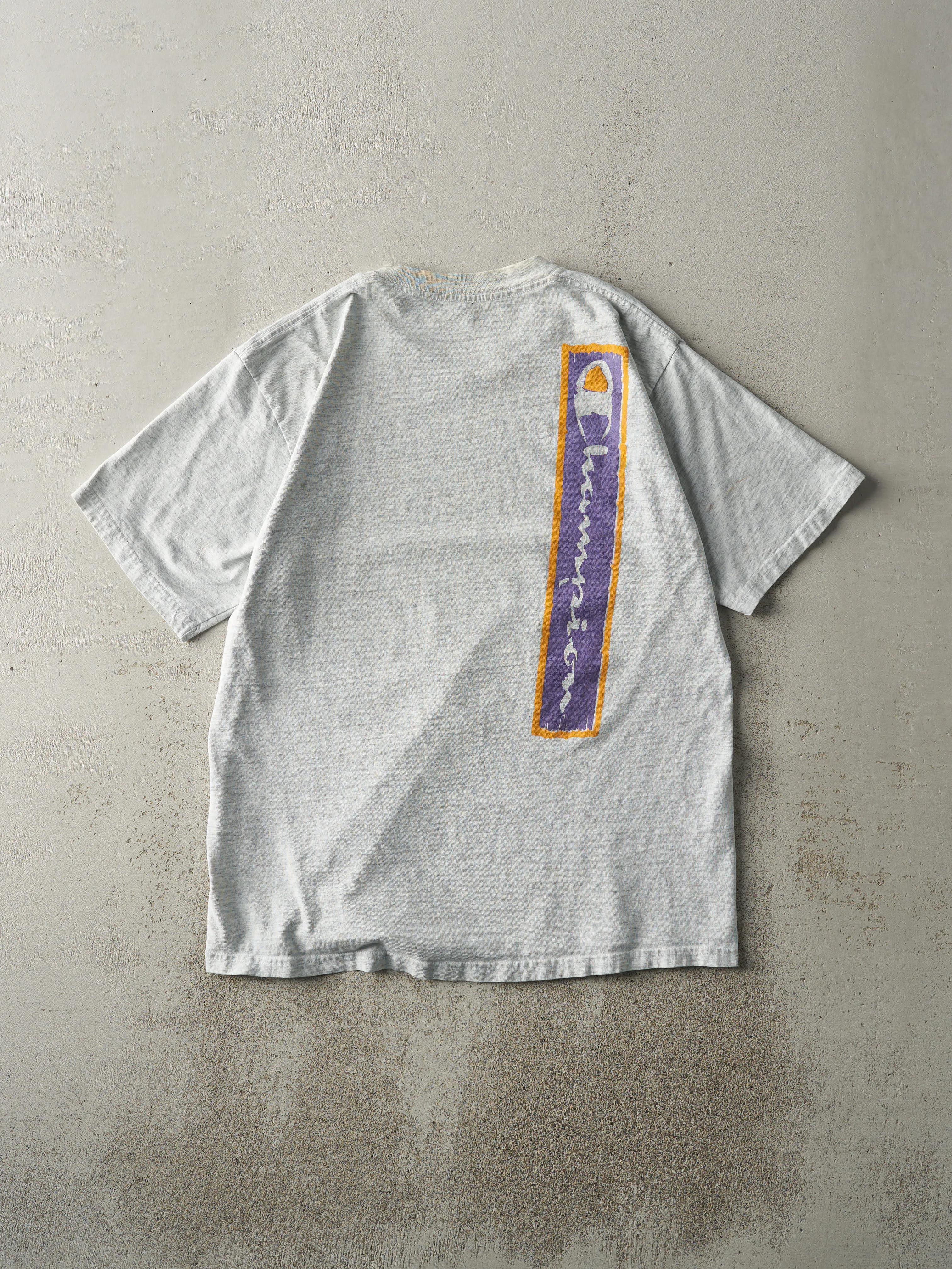 Vintage 90s Heather Grey Champion Tee (M/L) sold by Rebalance Vintage product image thumbnail 2
