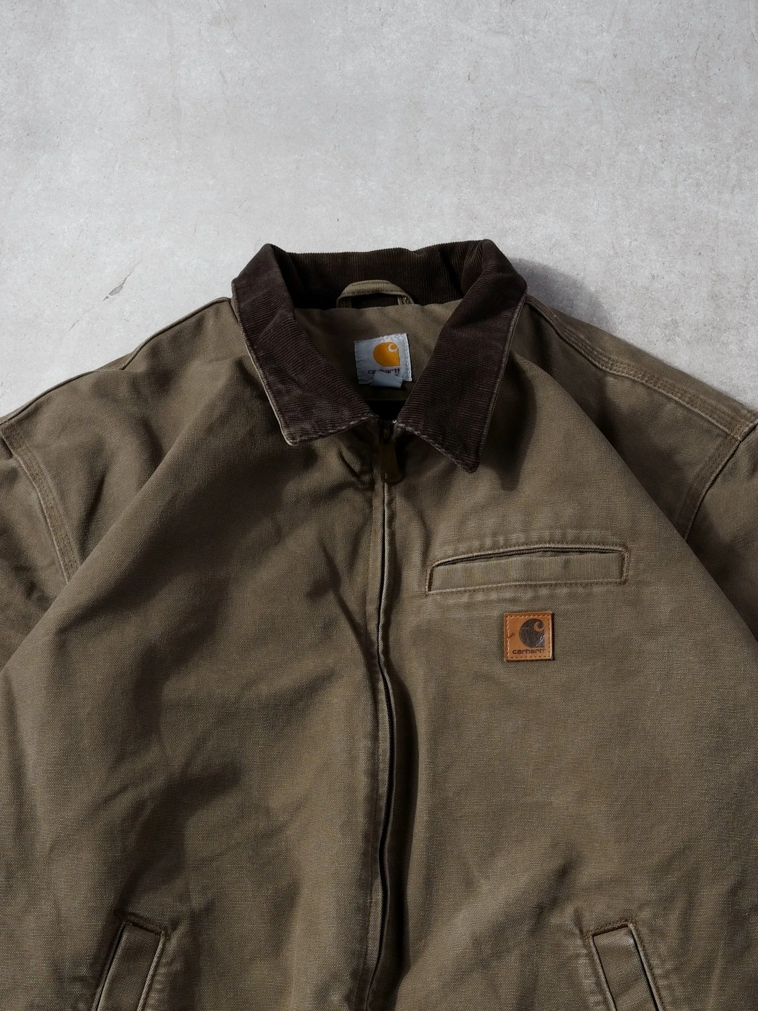 Vintage 90s Brown Carhartt Collared Workwear Jacket (XL/XXL) sold by Rebalance Vintage product image thumbnail 2