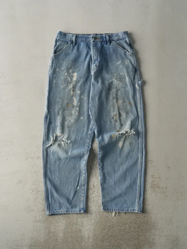 Vintage Y2K Light Wash Rustler Carpenter Jeans (32x31) sold by Rebalance Vintage